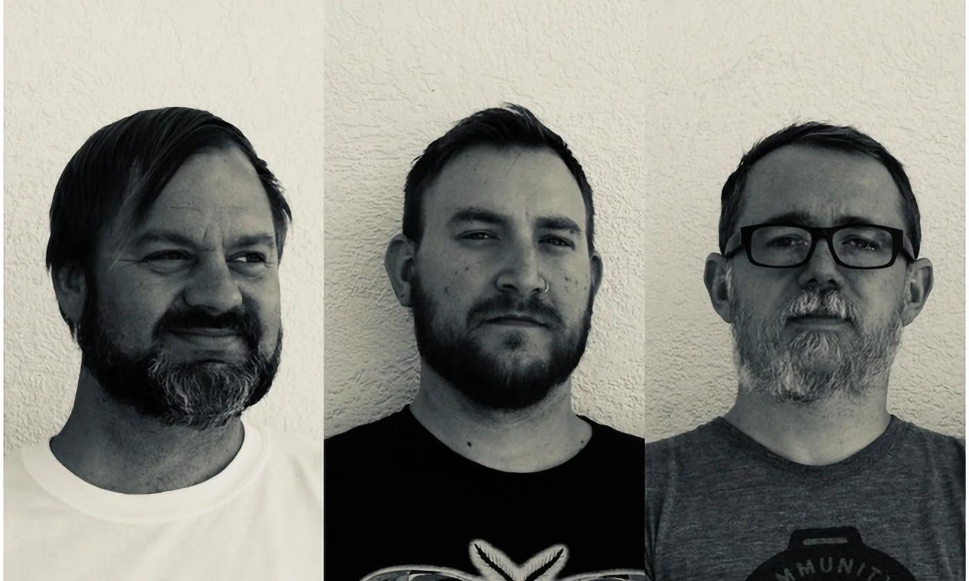 The three members of the pop band, Divine Feed