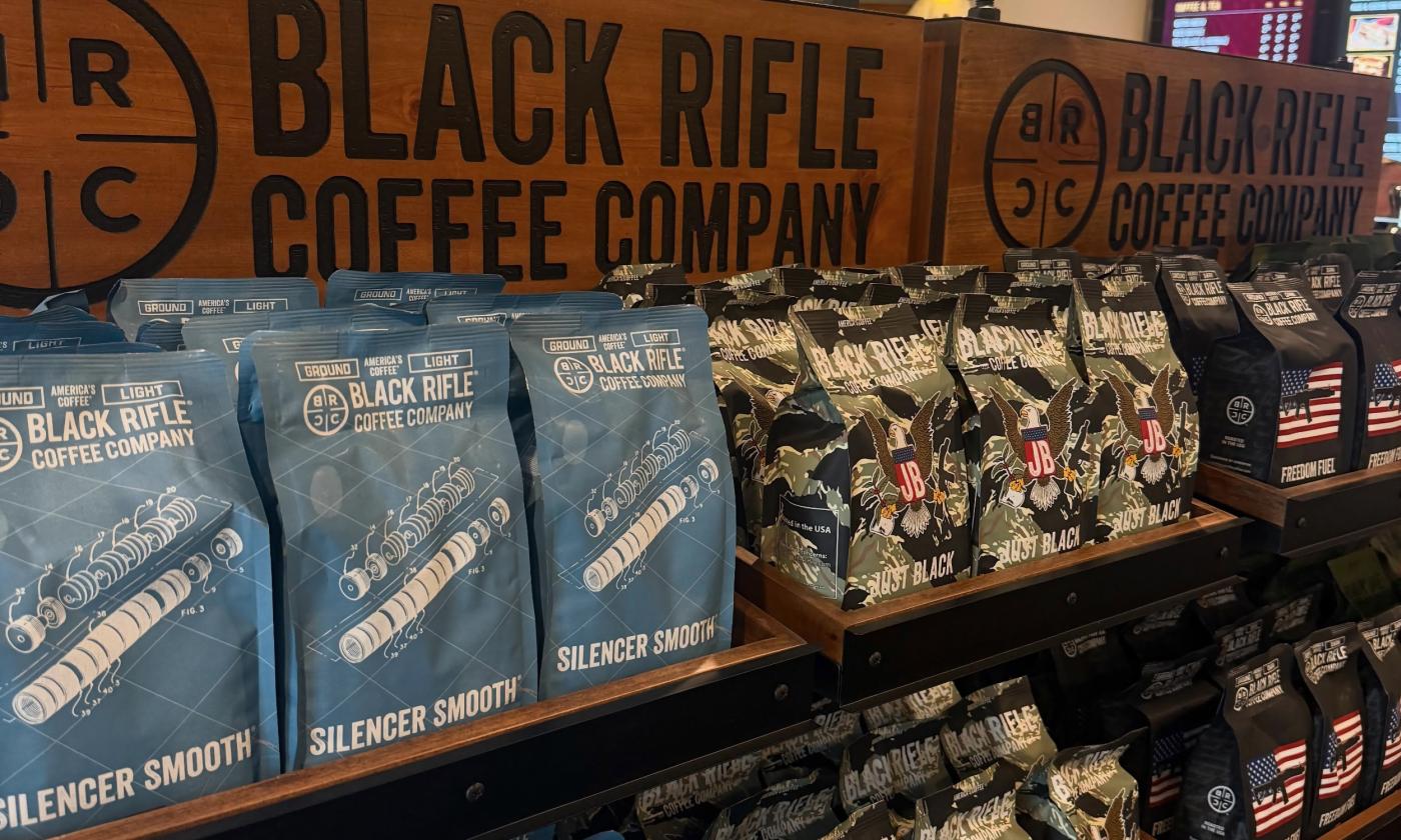 Various Black Rifle coffee blend bags