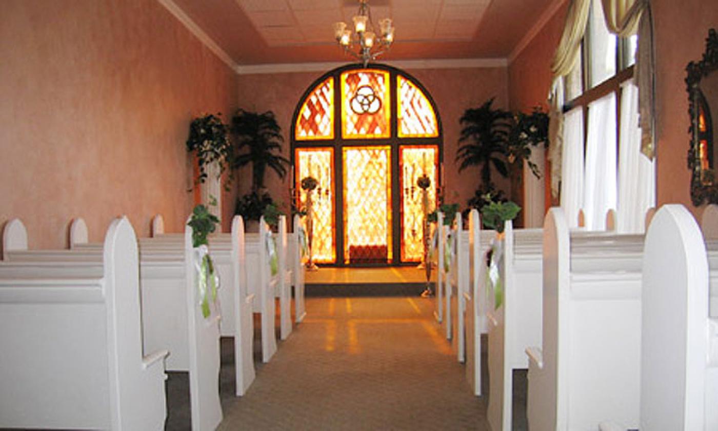 The Amore Wedding Chapel, located in the Lightner Building in St. Augustine.