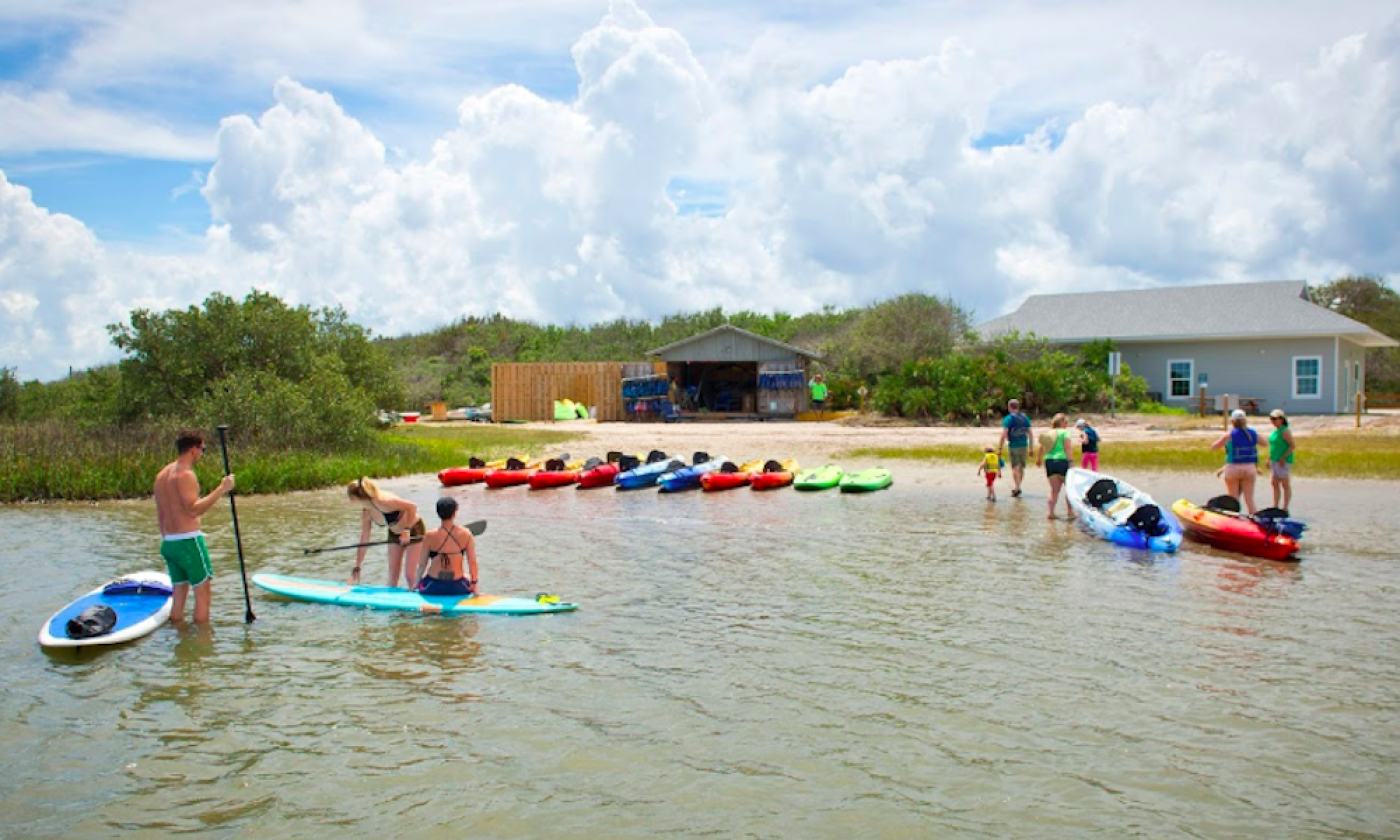 Kayaks, and paddle-boards at Anastasia Watersports in St. Augustine, Florida