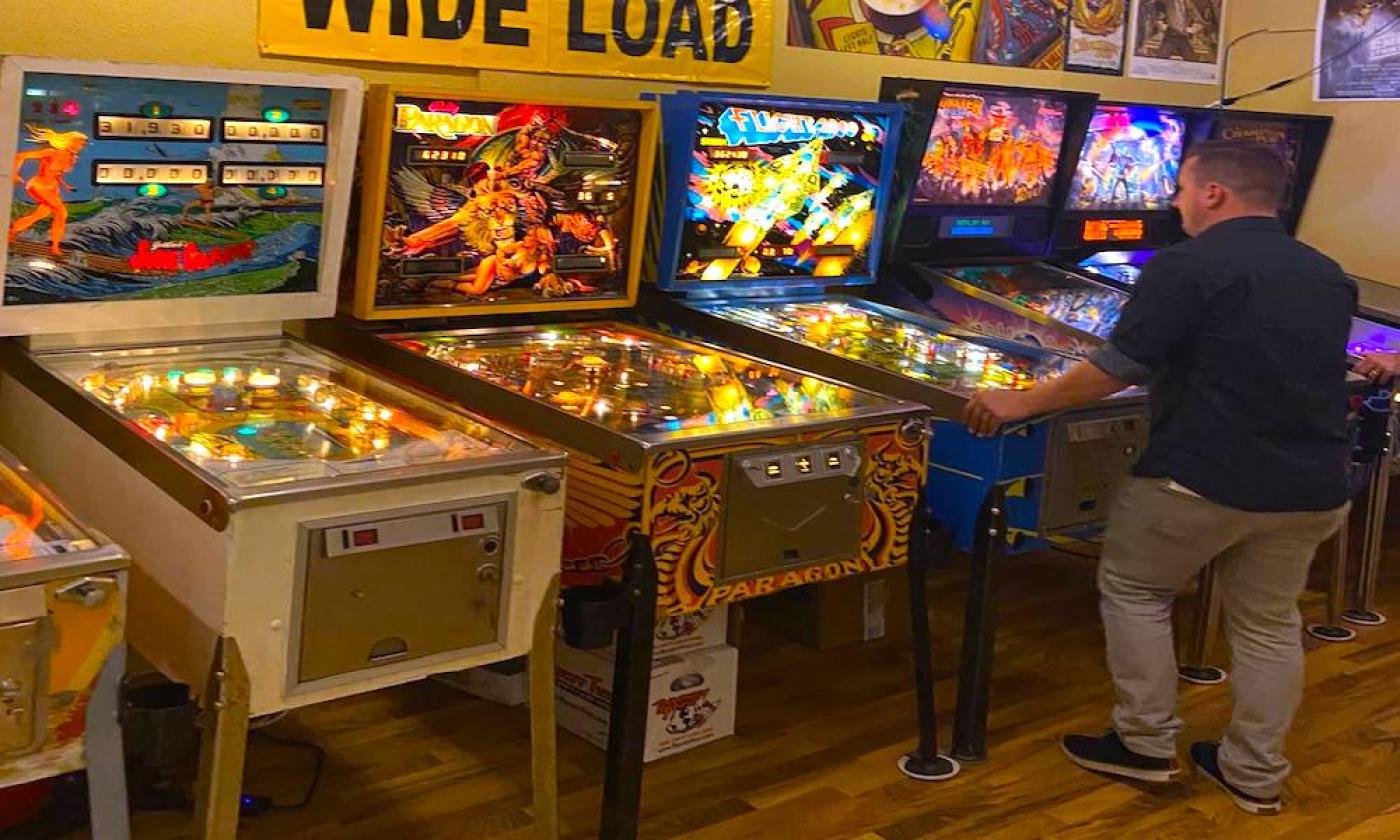 A gentleman plays some of the classics at Anastasia Island's Arcade Museum in St. Augustine, FL.