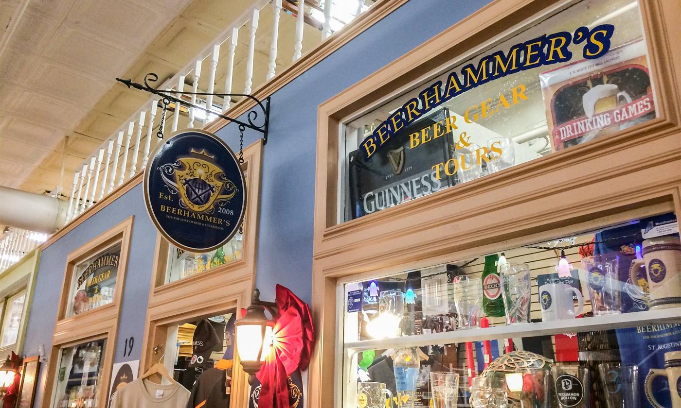Beerhammer's in St. Augustine, Florida, specializes in an array of beer accessories.