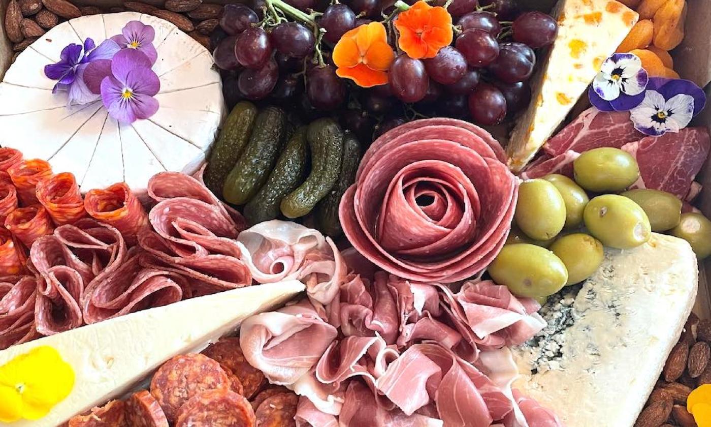 A custom charcuterie board from The Bleu Fig in St. Augustine, FL.