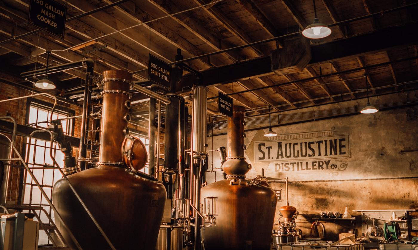 Distillery Vats as seen on the tour of St. Augustine Distillery.