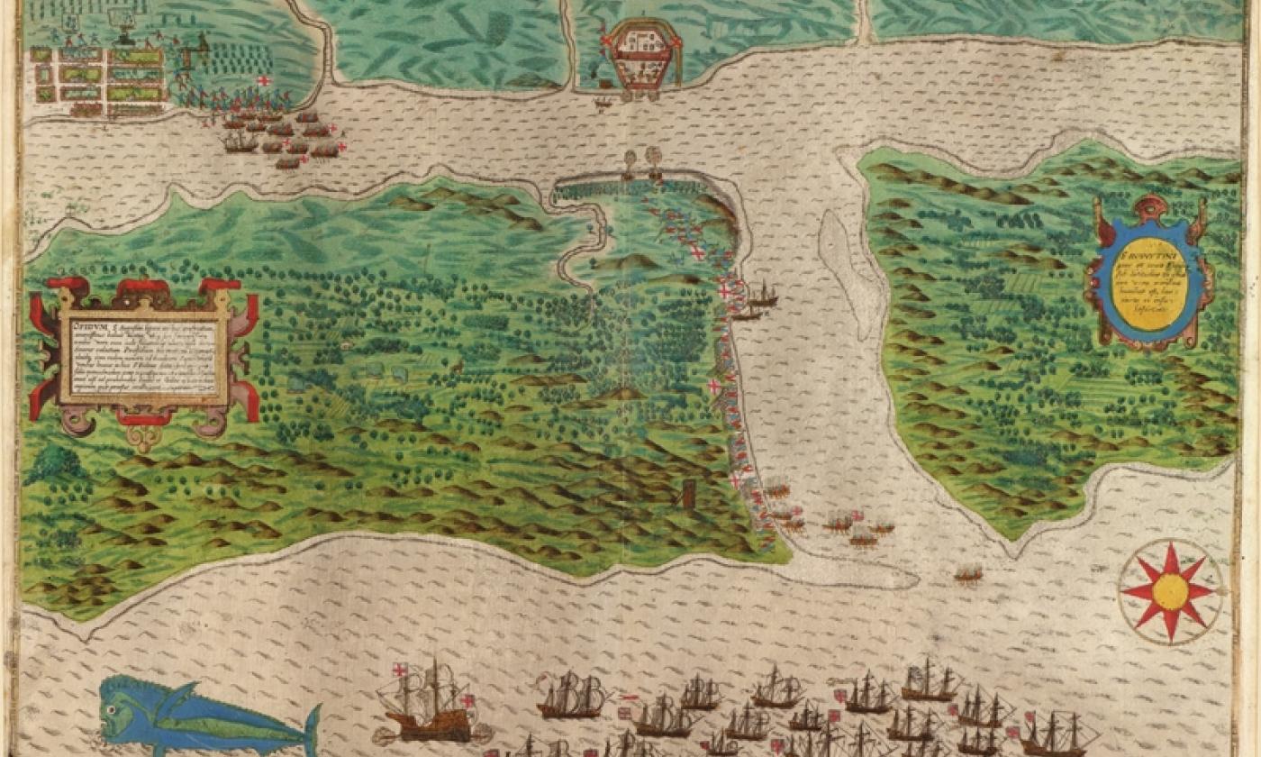 Historical Maps of St Augustine - Drakes Raid Map1 