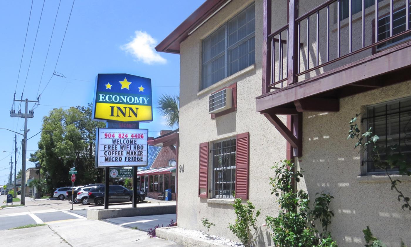 The Economy Inn on San Marco in the Uptown District of St. Augustine.
