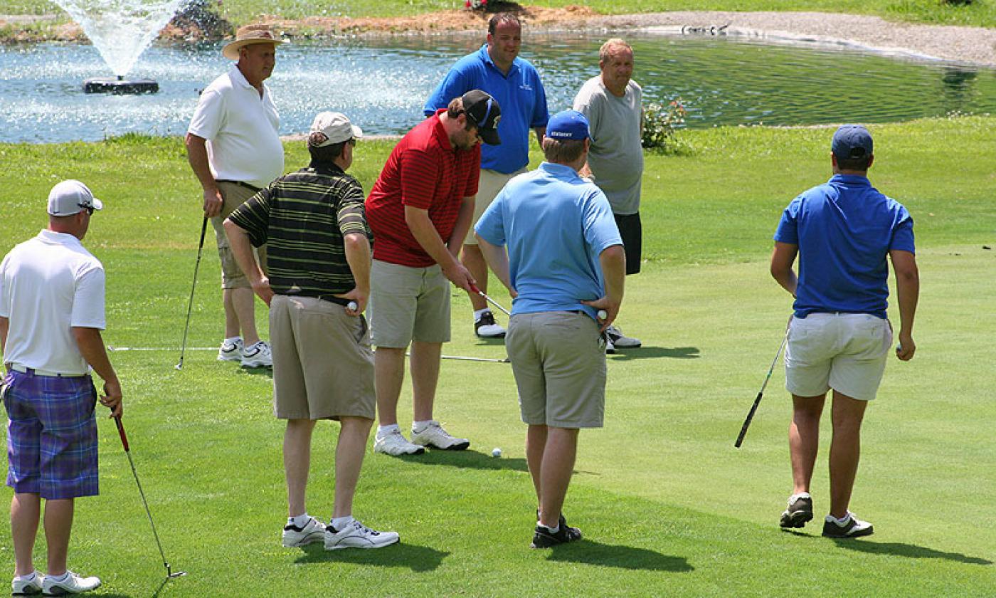 Scramble-style golf tournament.