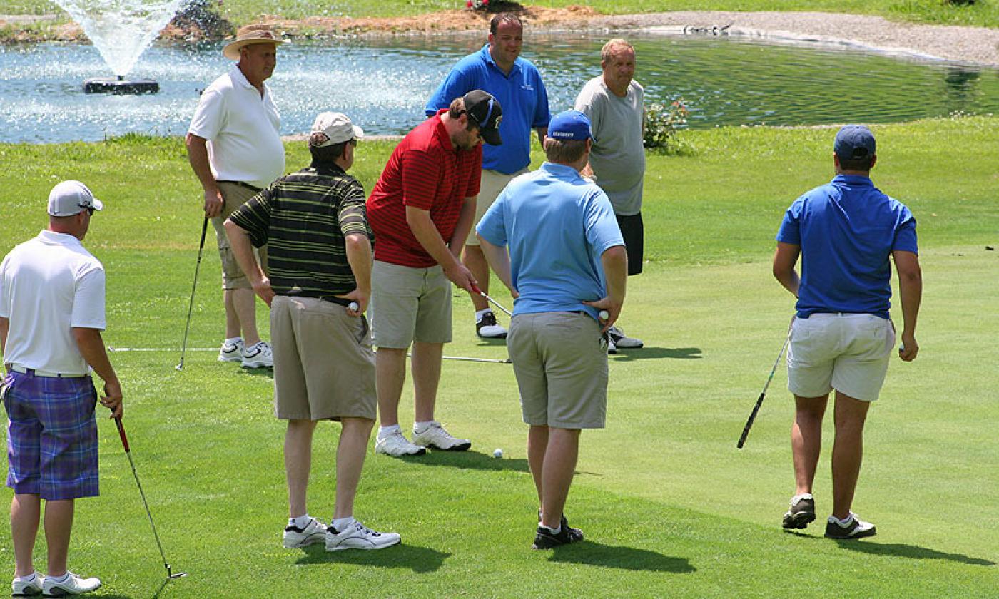 Scramble-style golf tournament. 