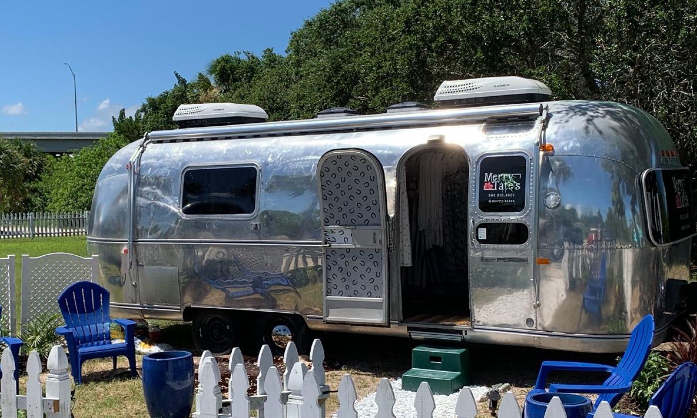 Pop-up markets on Airstream Row feature art, crafts and goods from local vendors.