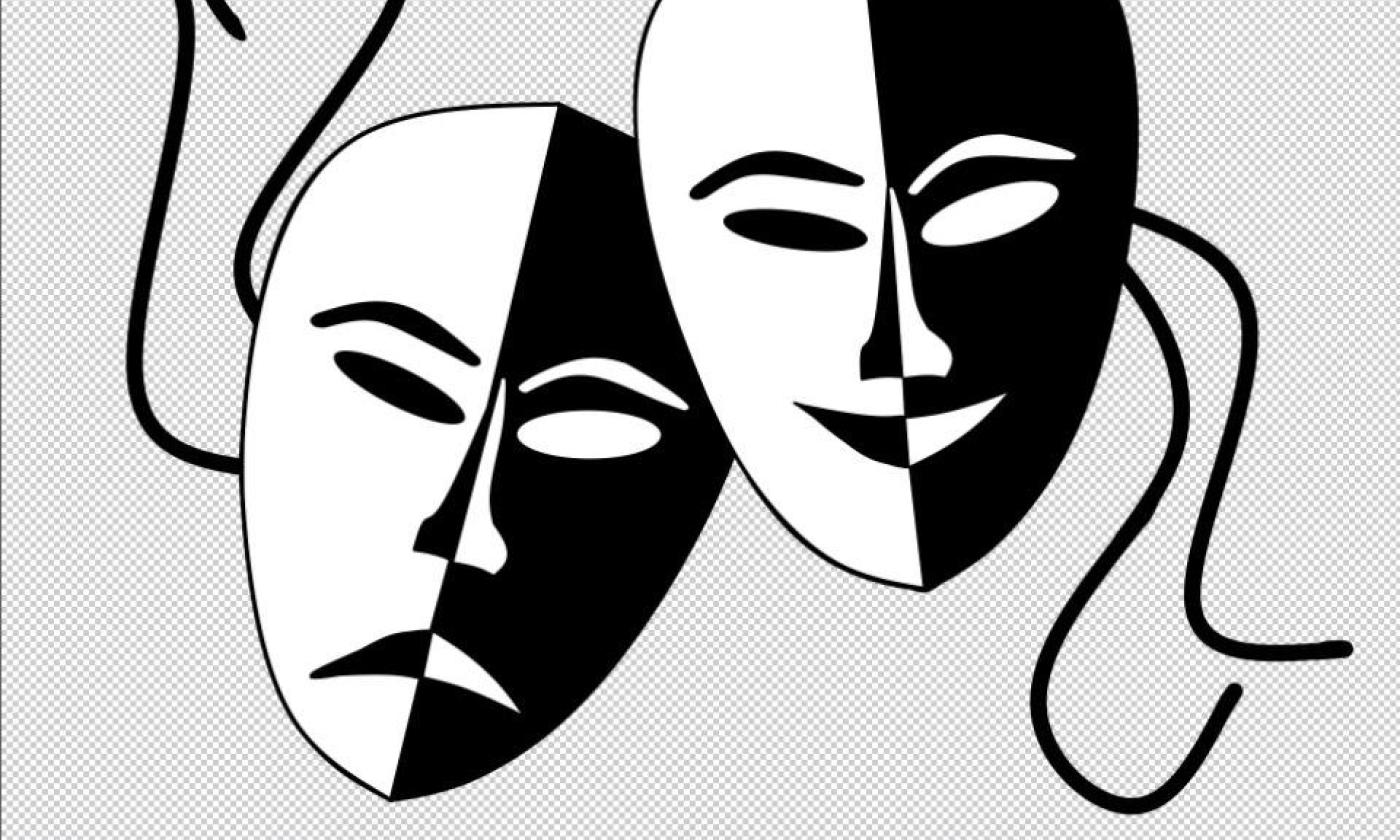 Theater Masks, created by Christian Born of Pixabay.
