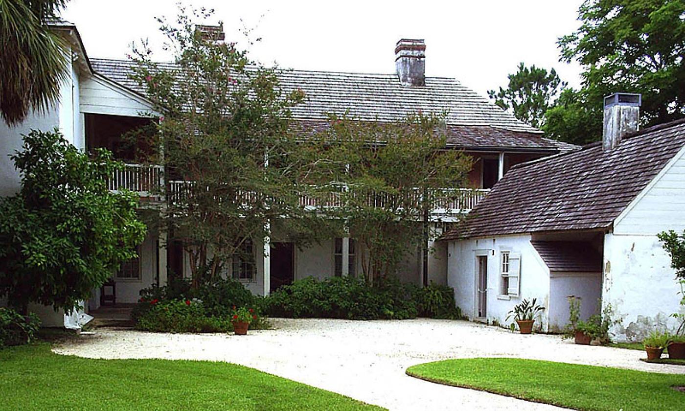 The courtyard and gardens of the Ximenez-Fatio House.