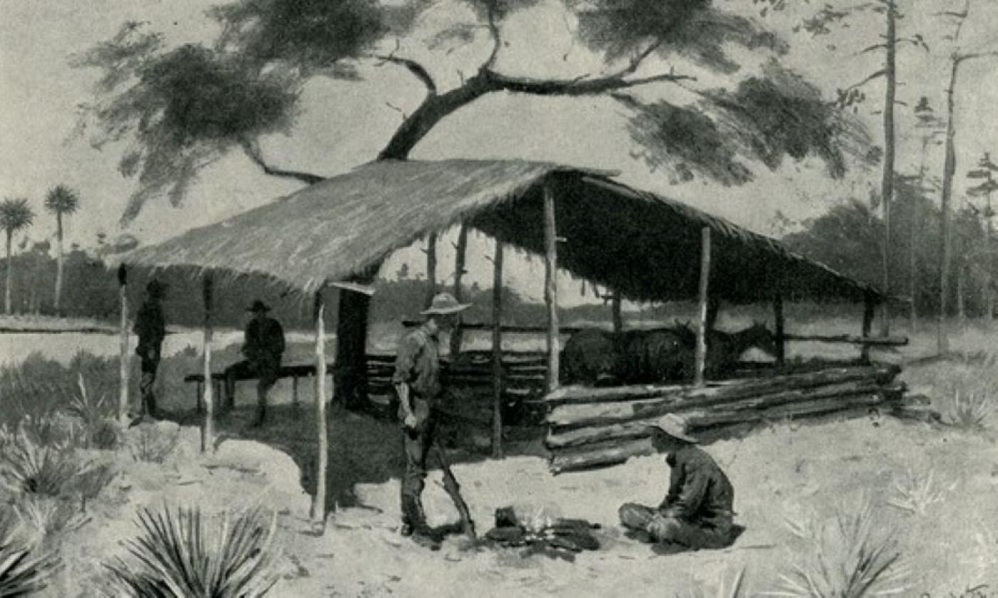 'A Bit of Cow Country' by Frederic Remington depicts Florida Cracker culture, circa 1895. 