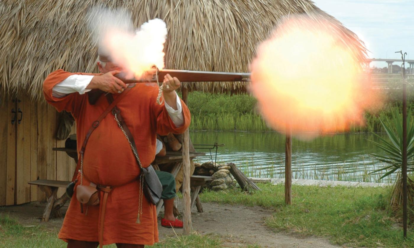 Historic re-enactors will demonstrate life in 19th-century Florida at the Fountain of Youth Archaeological Park July 9-10, 2021.