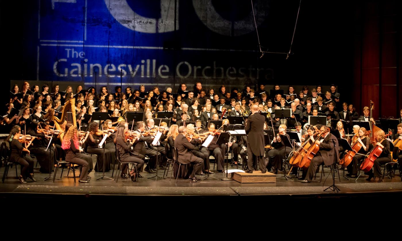 The Gainesville Orchestra will perform in concert at the St Augustine Amphitheatre.