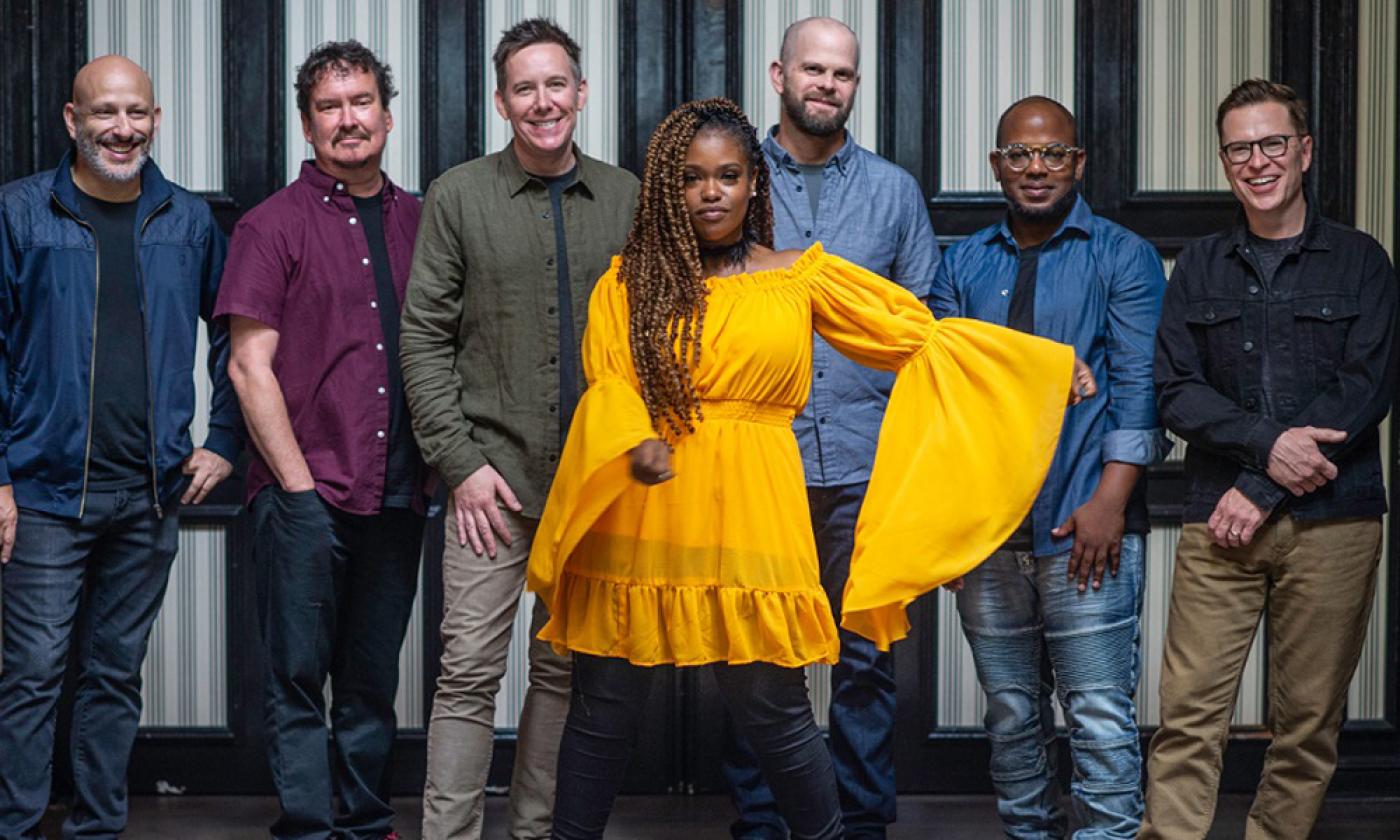 The New Orleans funk band, Galactic, performs with guest Anjelika Jelly at the Ponte Vedra Concert Hall.