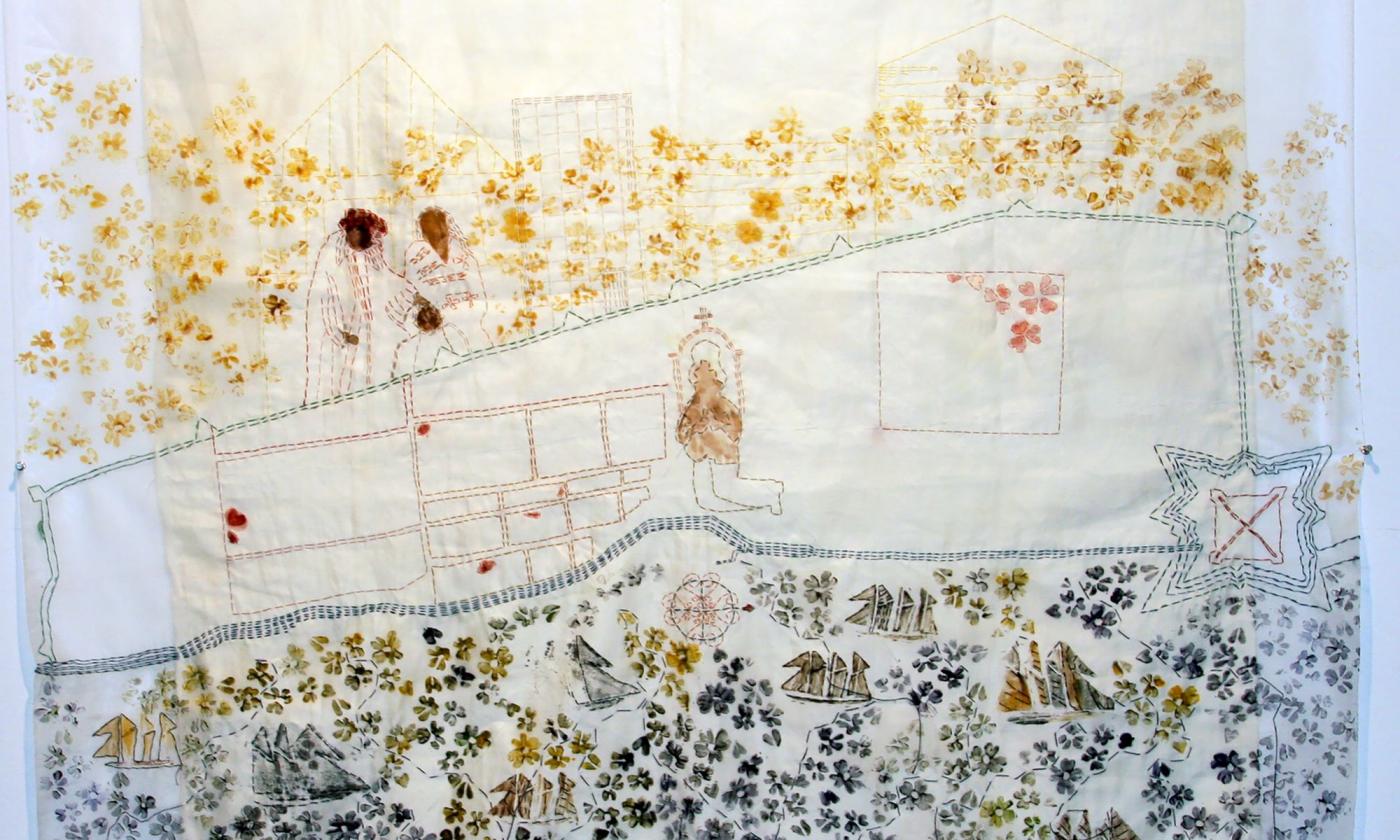 St. Augustine 1750, textile artwork by Karen Hampton