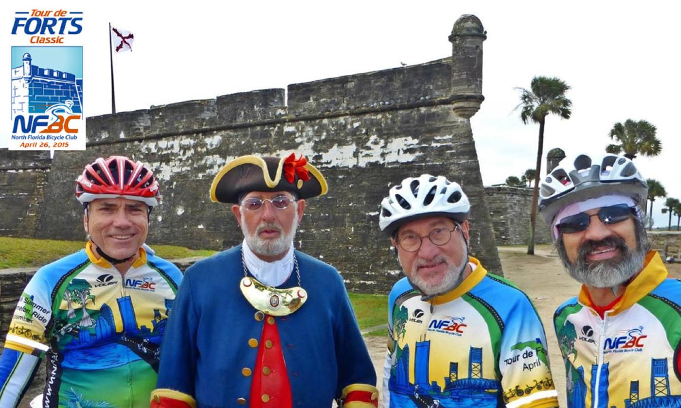 The North Florida Bicycle Club hosts its Annual Tour de Forts Classic in St. Johns County and St. Augustine, Florida.