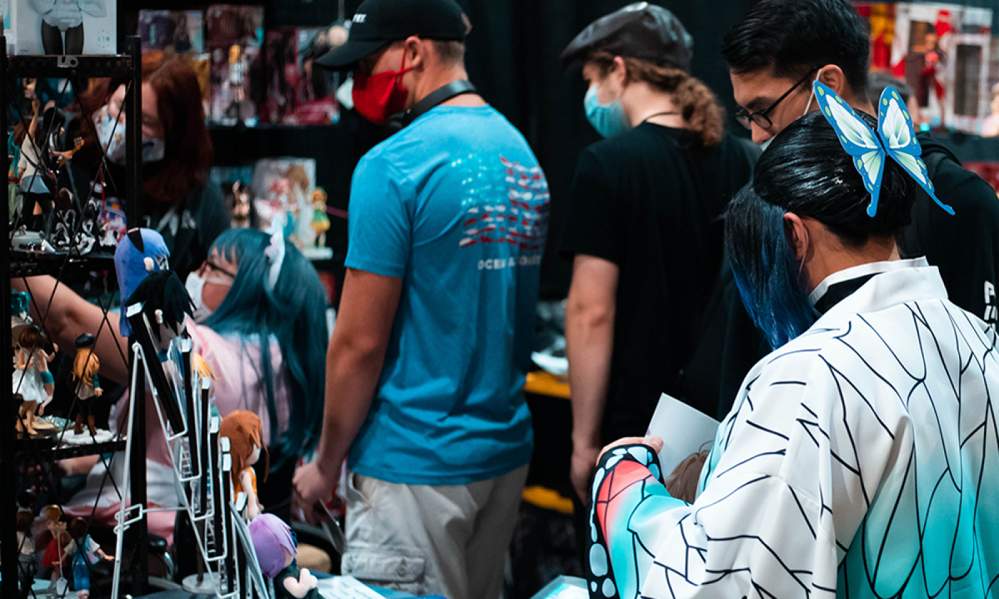 Shop for anime, cosplay or gaming gifts at WasabiCon's Holiday Marketplace in World Golf Village Saturday, Dec. 4, 2021. 
