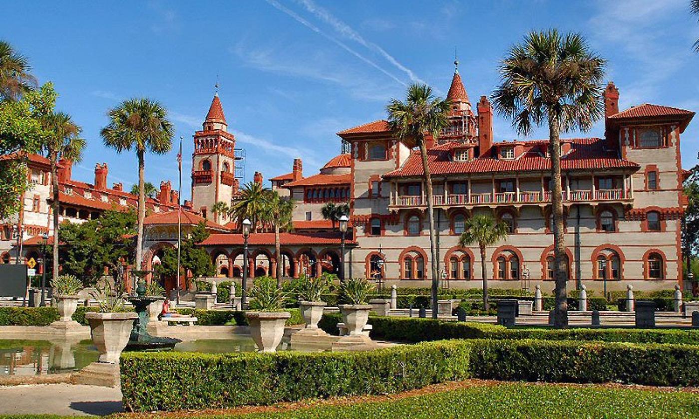 Flagler College in historic St. Augustine was built by Henry Flagler as the Ponce de Leon hotel in 1888.