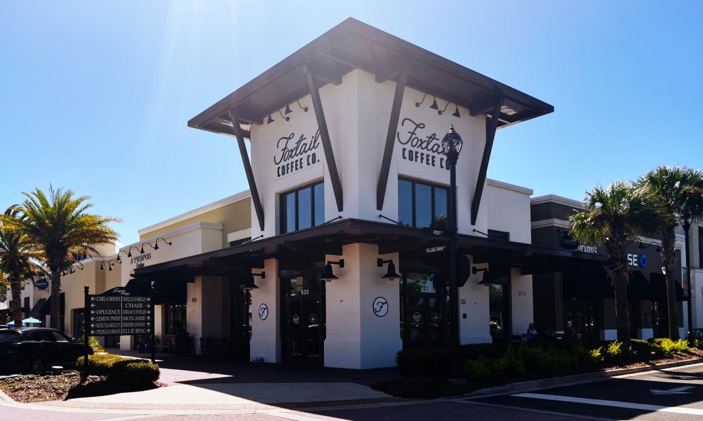 Foxtail Coffee in Sawgrass Village in Ponte Vedra Beach, FL.