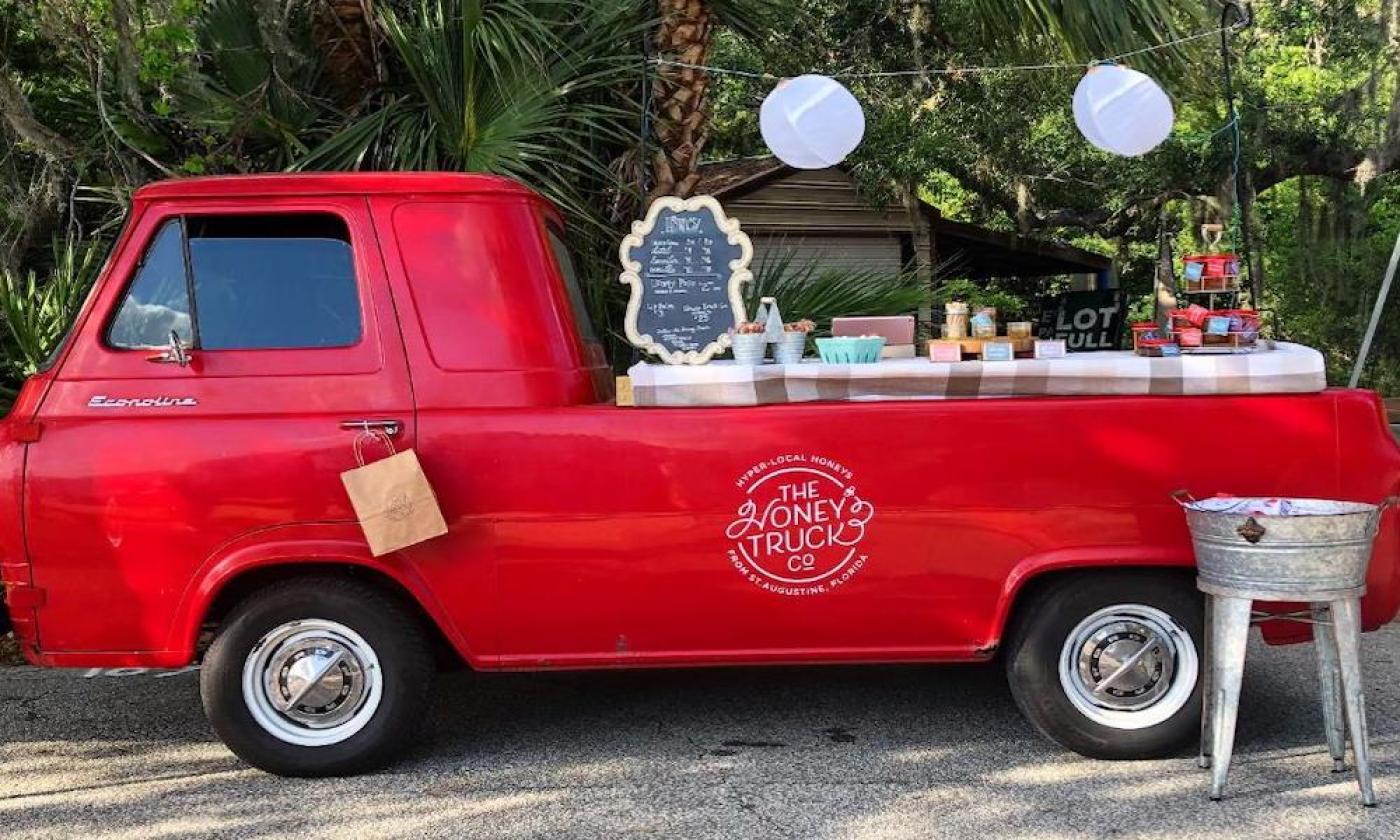 The Honey Truck Company at a pop up in St. Augustine, FL.