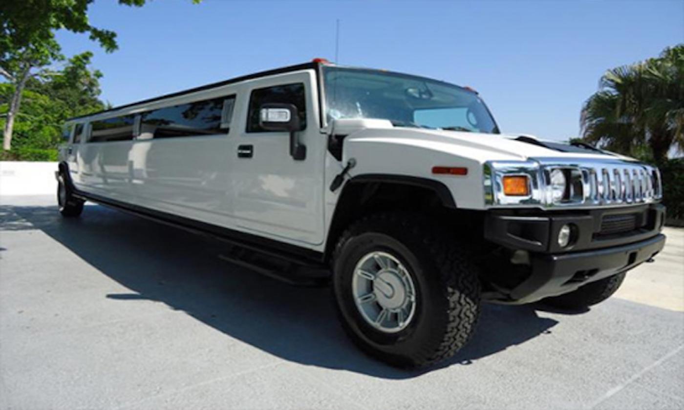 A Hummer limousine available for rent at Party Bus St. Augustine