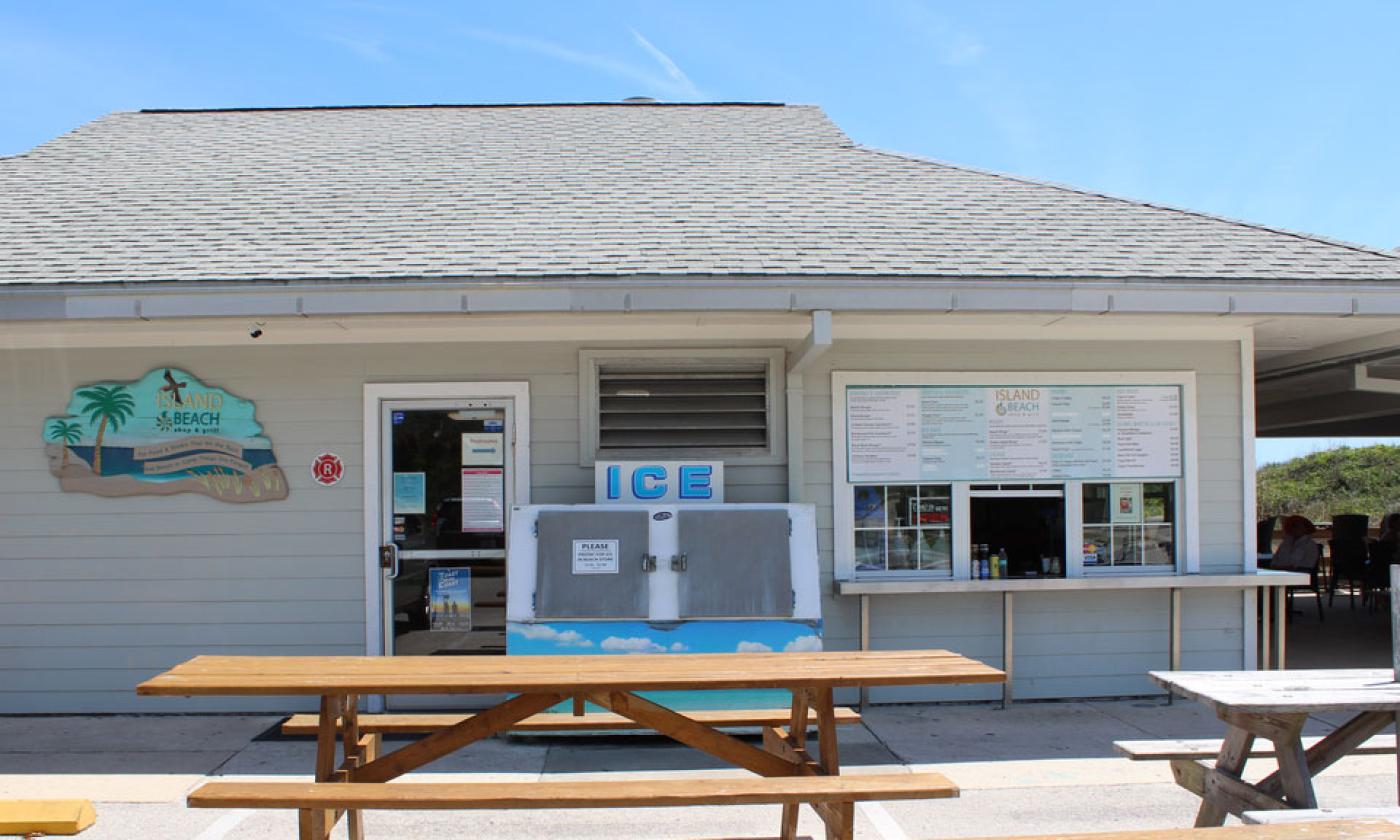Island Beach Shop and Grill at Anastasia State Park in St. Augustine.