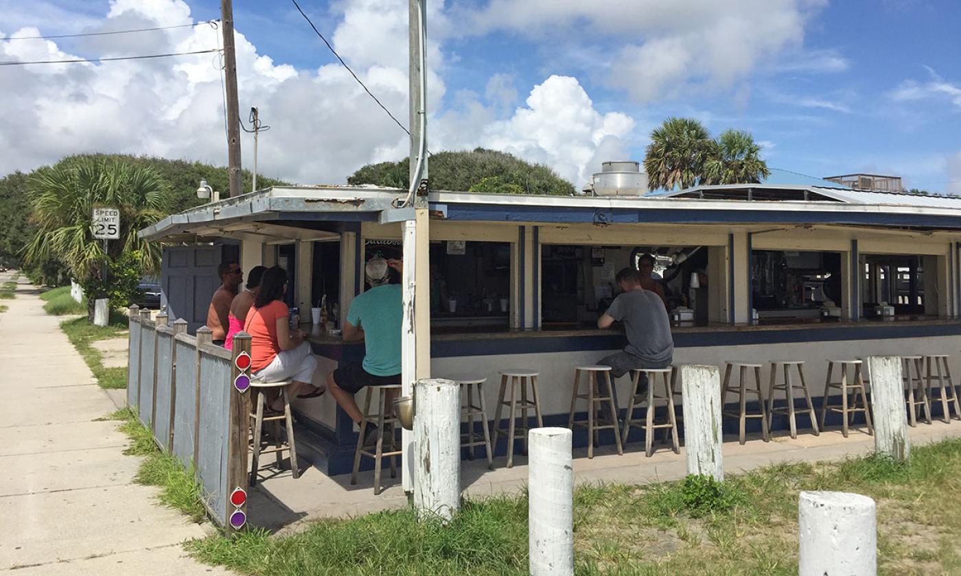 The exterior at Jack's BBQ on Anastasia at in St. Augustine.