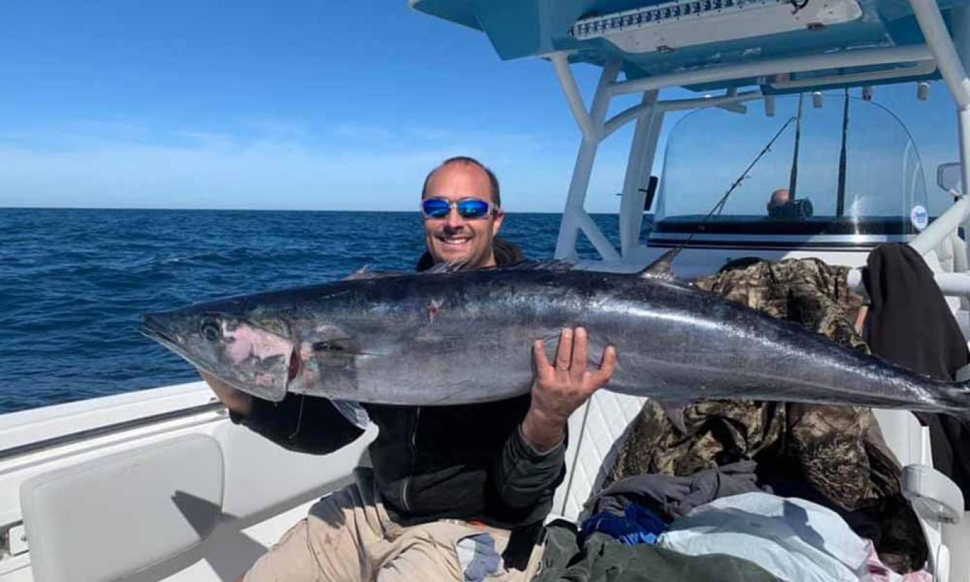 Man holding a big fish