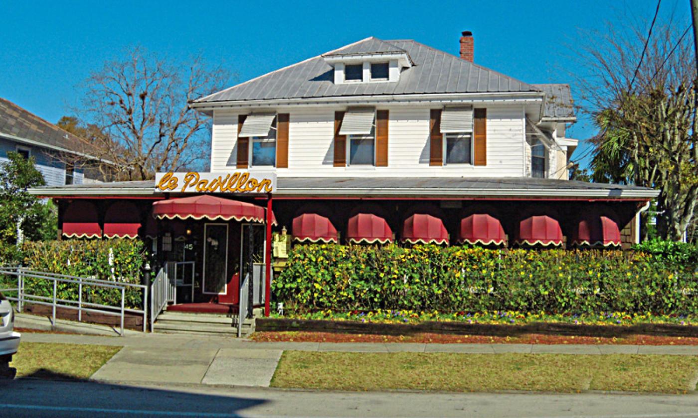 Le Pavillon Restaurant is located in the Uptown San Marco district of St. Augustine.