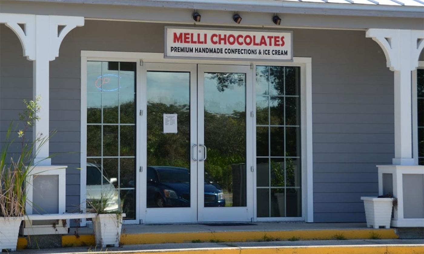 Melli Chocolates at Crescent Beach on Anastasia Island in St. Augustine.