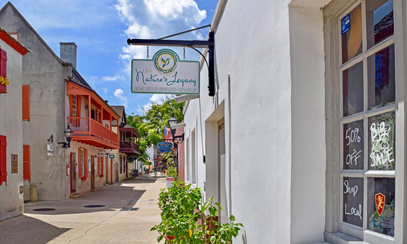 Nature's Legacy on St. George Street in St. Augustine, FL