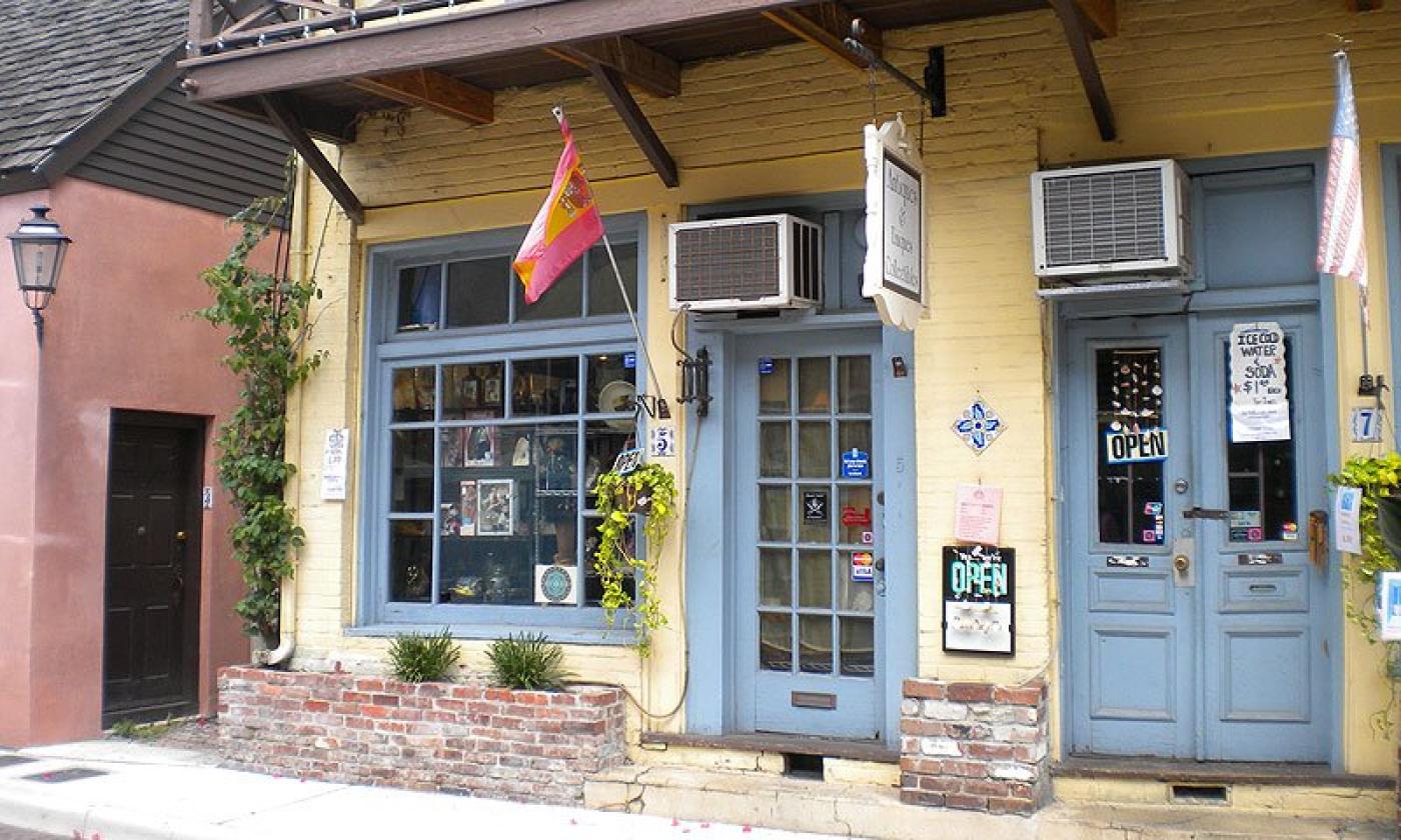 Step inside to Antiques and Uniques in historic St. Augustine. 
