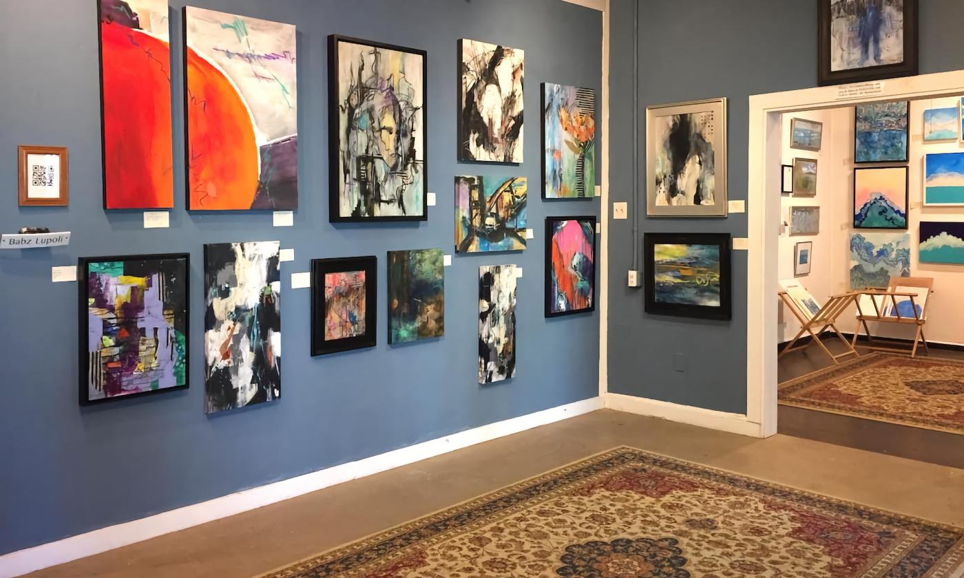 Inside P.A.St.A Fine Art Gallery in historic downtown St. Augustine.