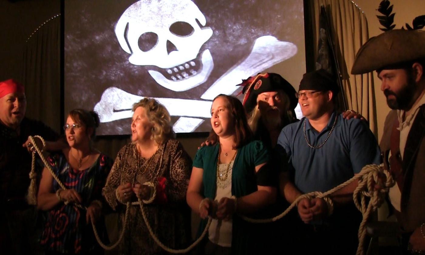 Guests are invited to spend an evening with the pirates on the Pirate Melee group tour in St. Augustine, FL.