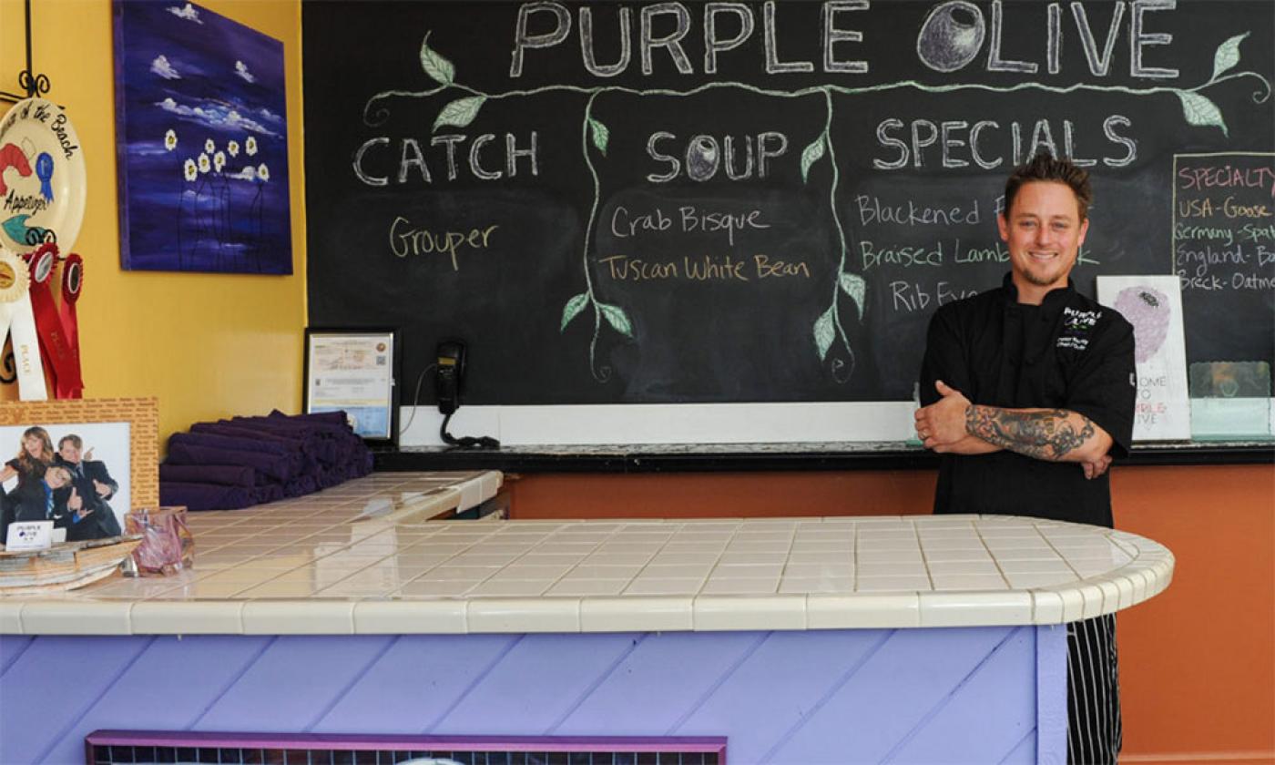 Purple Olive Bistro and Chef Peter Kenney in St. Augustine.