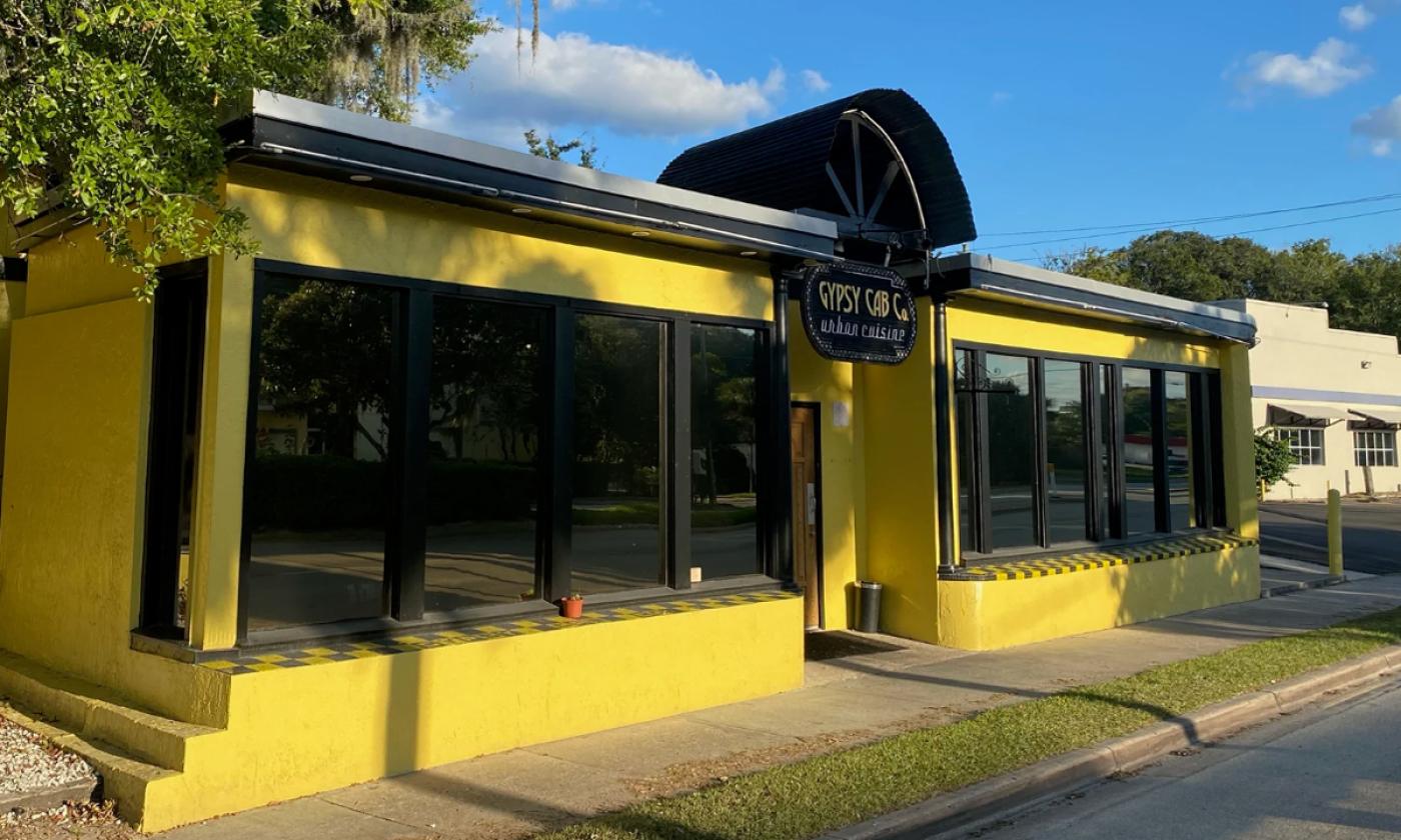 The exterior of the iconic Gypsy Cab restaurant in St. Augustine.