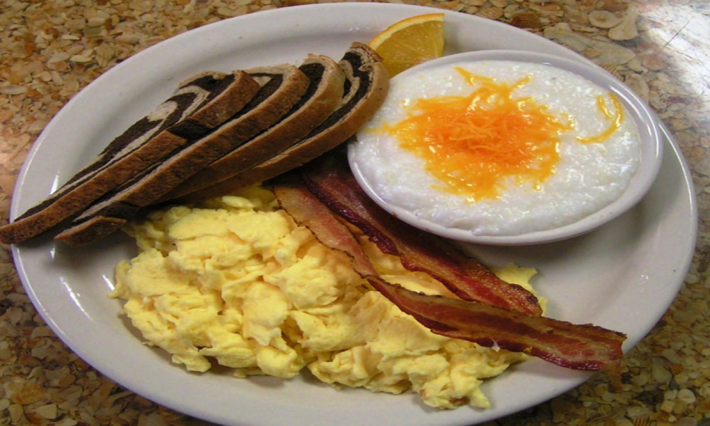 The Papa Bear breakfast at Sea Oats Caffe in St. Augustine Beach, FL.