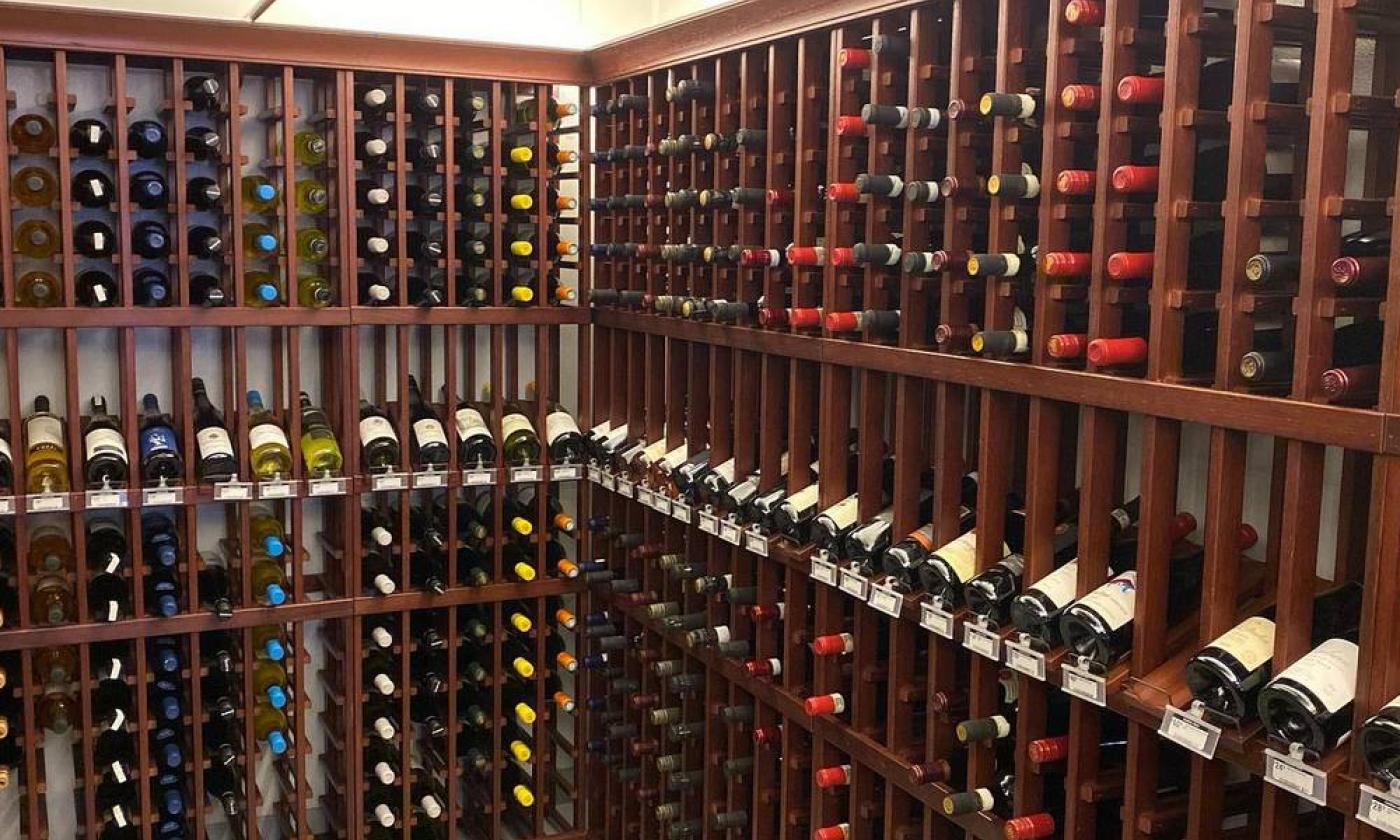 The wine cellar at Southern Vibes Tasting Room and Wine Cellar at Murabella Crossing in St. Augustine.