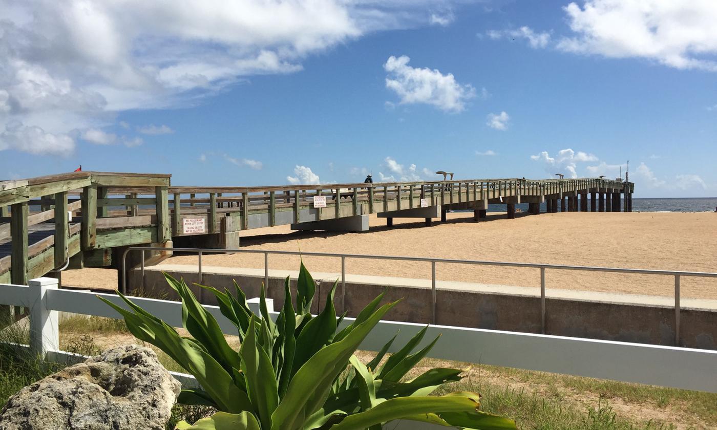 The St. Johns County Pier on St. Augustine Beach