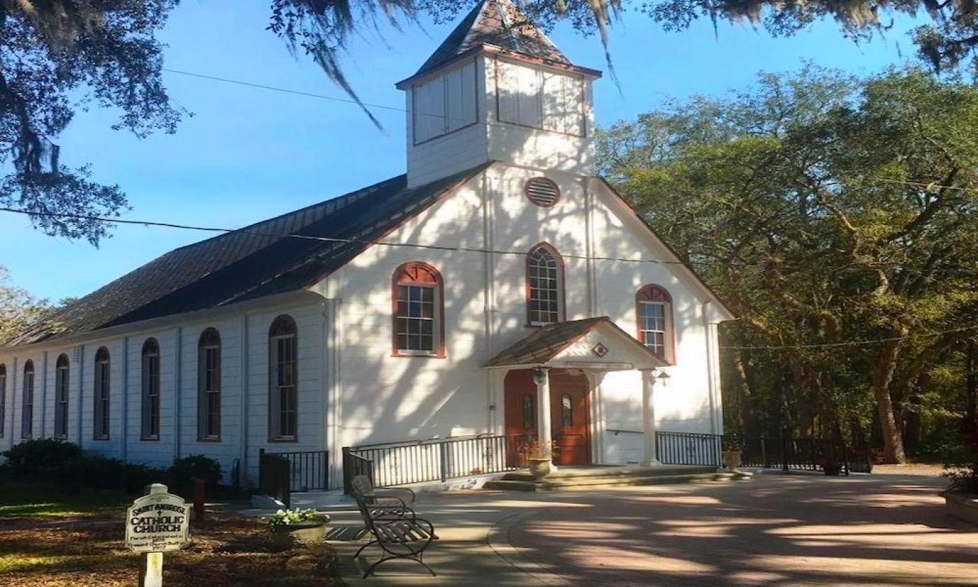 Historic St. Ambrose Church just in Elkon, FL.