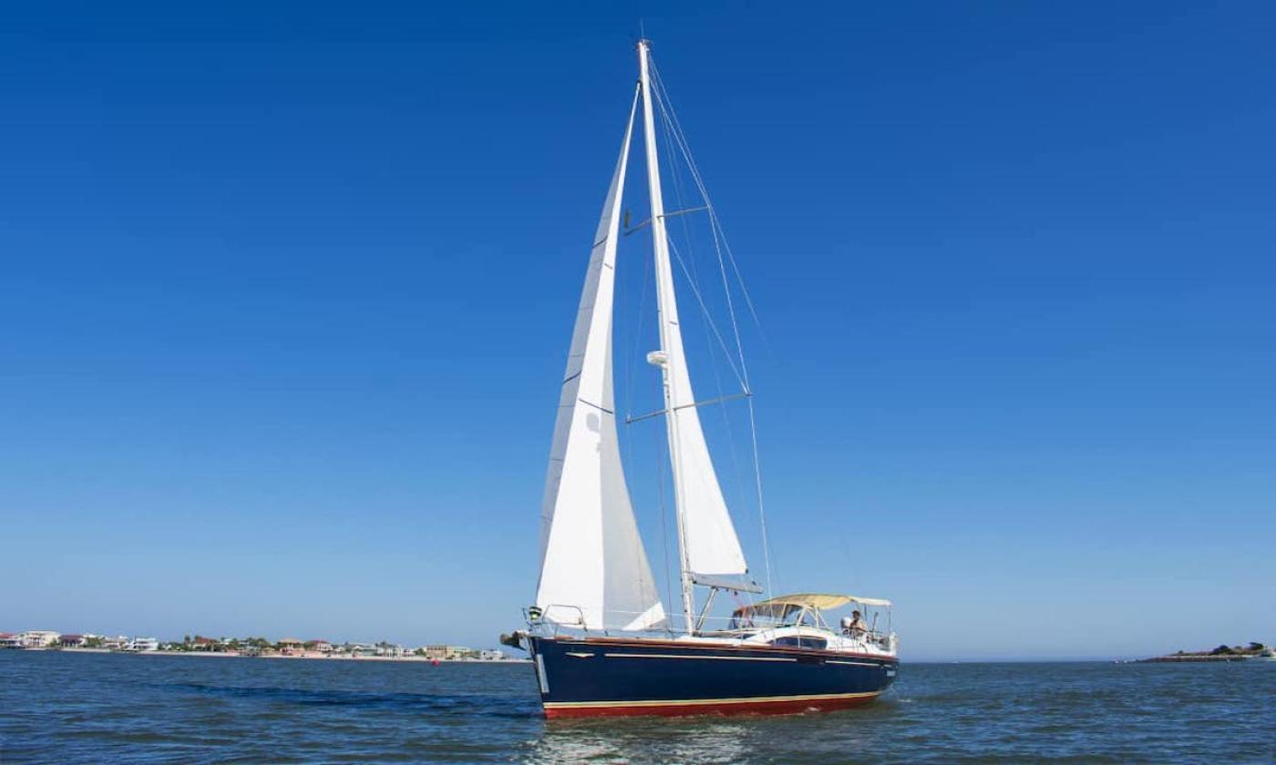 The Summerwind sailing around St. Augustine waters.