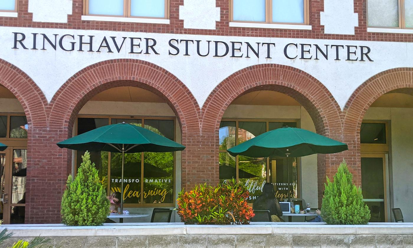 The Gamache-Koger Theater at Flagler College in St. Augustine is inside the Ringhaver Student Center.