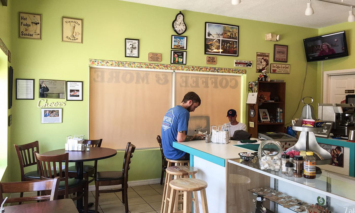 The interior of Zaba's in St. Augustine.