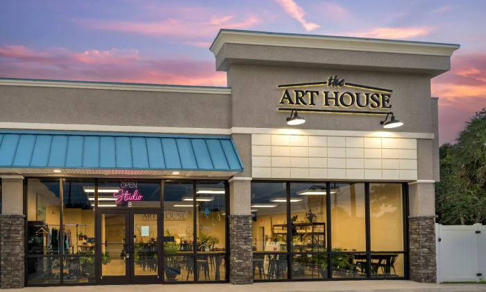 Exterior shot of The Art House on St. Augustine Beach.