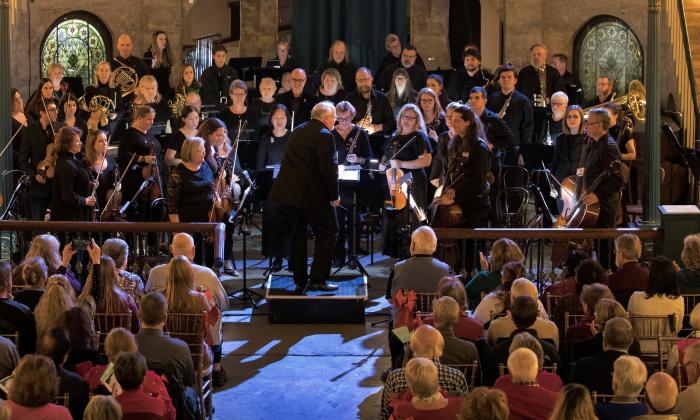 The St. Augustine Orchestra on stage