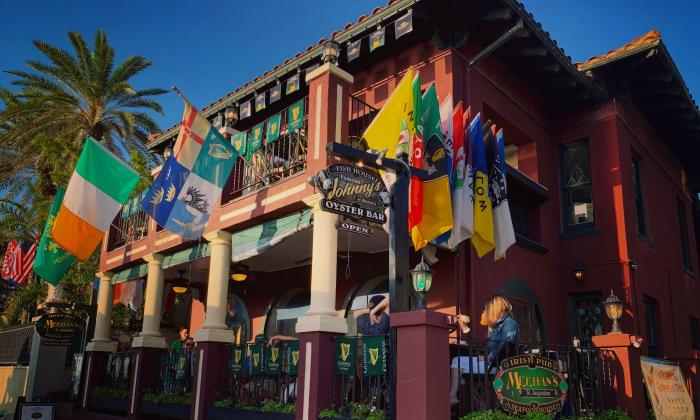 The exterior of Meehan's Irish Pub & Seafood House