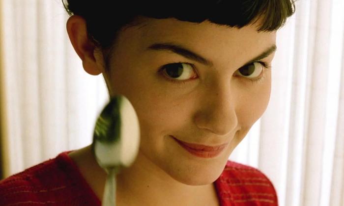 The lead character, Amélie, from a shot in the film
