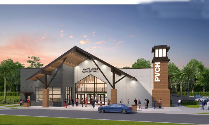 The architect's rendering of the Ponte Vedra Concert Hall when remodeled