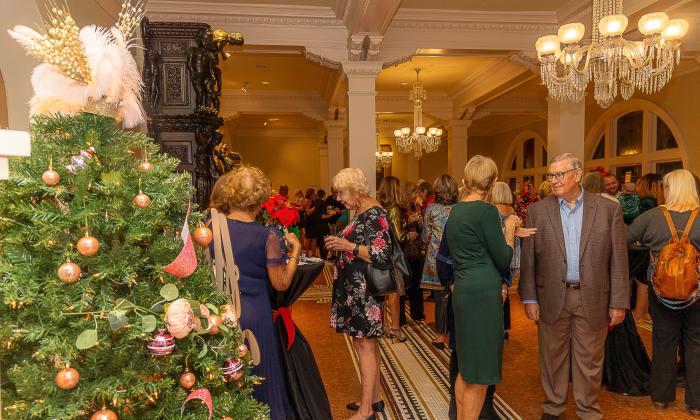Attendees at the Festival of Trees event